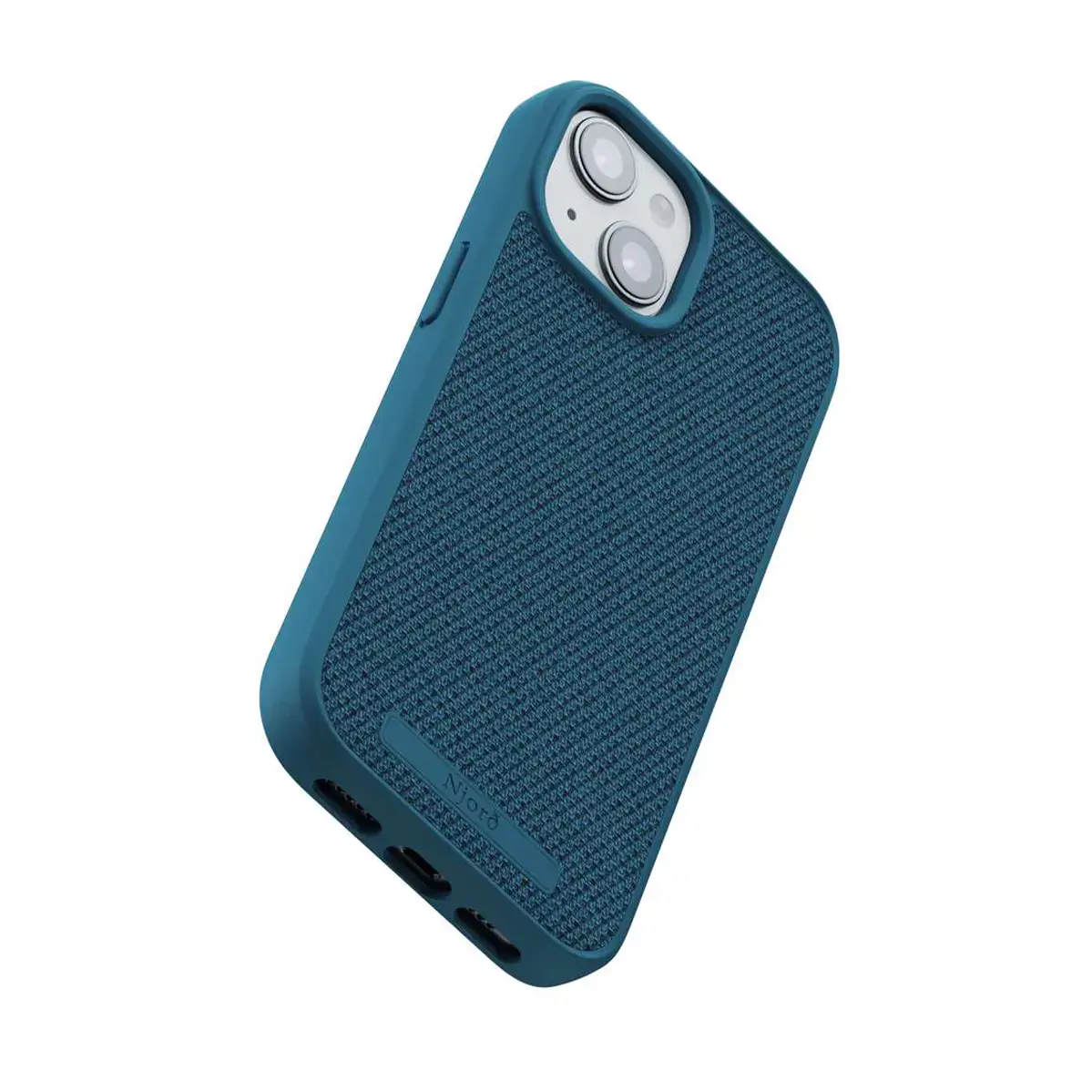 Чехол Njord Fabric MagSafe Case for iPhone 15 - Deep Sea (NA51FA01)