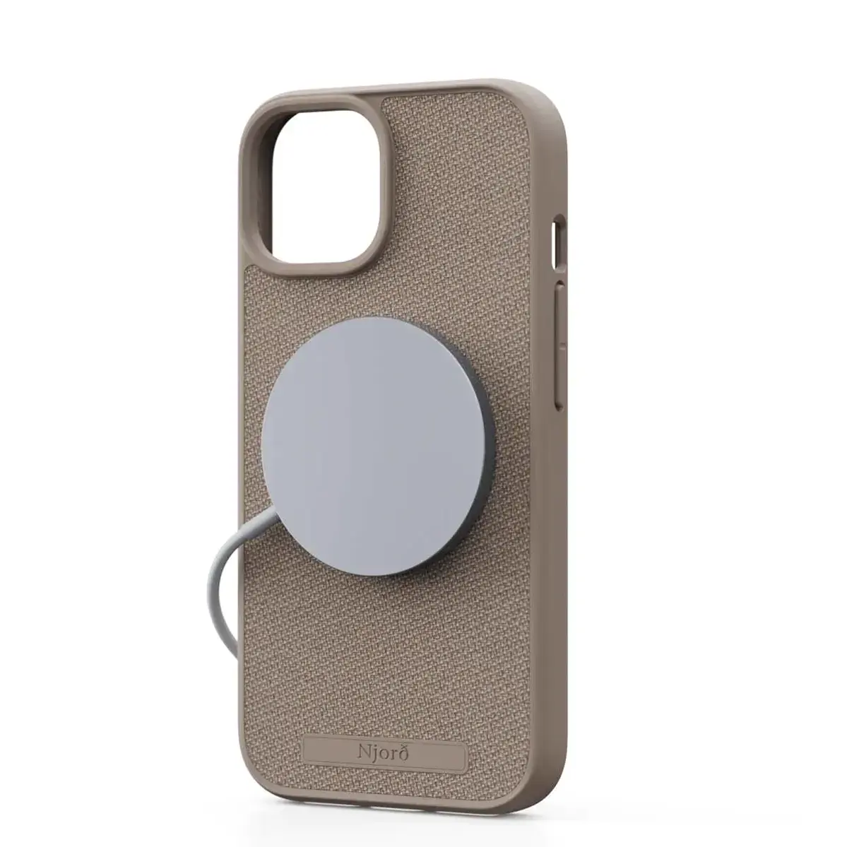 Чехол Njord Fabric MagSafe Case for iPhone 15 - Pink Sand (NA51FA12)