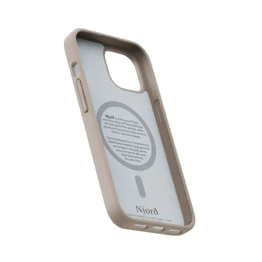 Чохол Njord Fabric MagSafe Case for iPhone 15 - Pink Sand (NA51FA12)