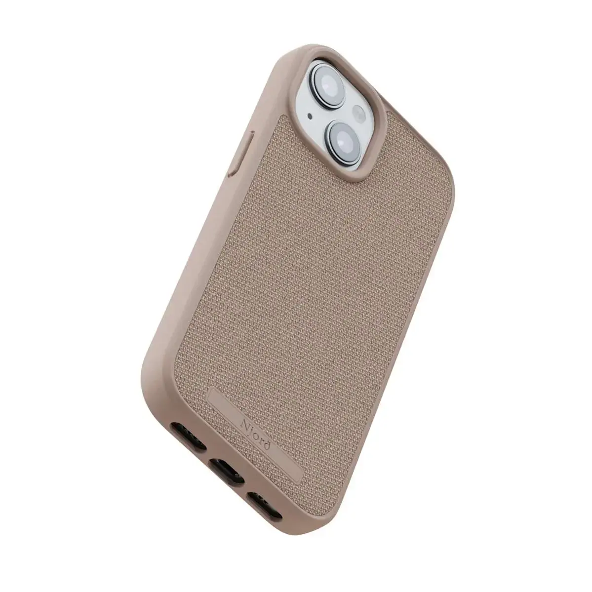 Чехол Njord Fabric MagSafe Case for iPhone 15 - Pink Sand (NA51FA12)