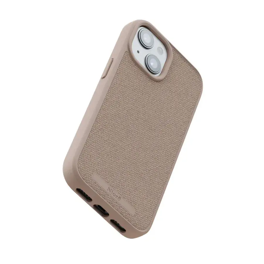 Чохол Njord Fabric MagSafe Case for iPhone 15 - Pink Sand (NA51FA12)