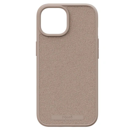 Чехол Njord Fabric MagSafe Case for iPhone 15 - Pink Sand (NA51FA12)