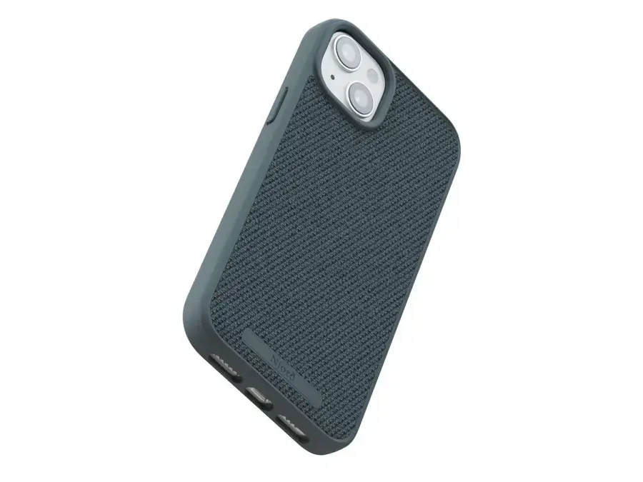 Чехол Njord Fabric MagSafe Case for iPhone 15 Plus - Dark Grey (NA52FA09)
