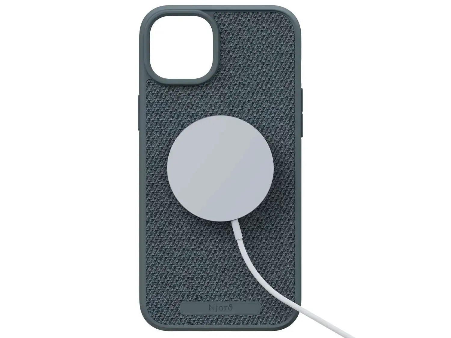 Чохол Njord Fabric MagSafe Case for iPhone 15 Plus - Dark Grey (NA52FA09)