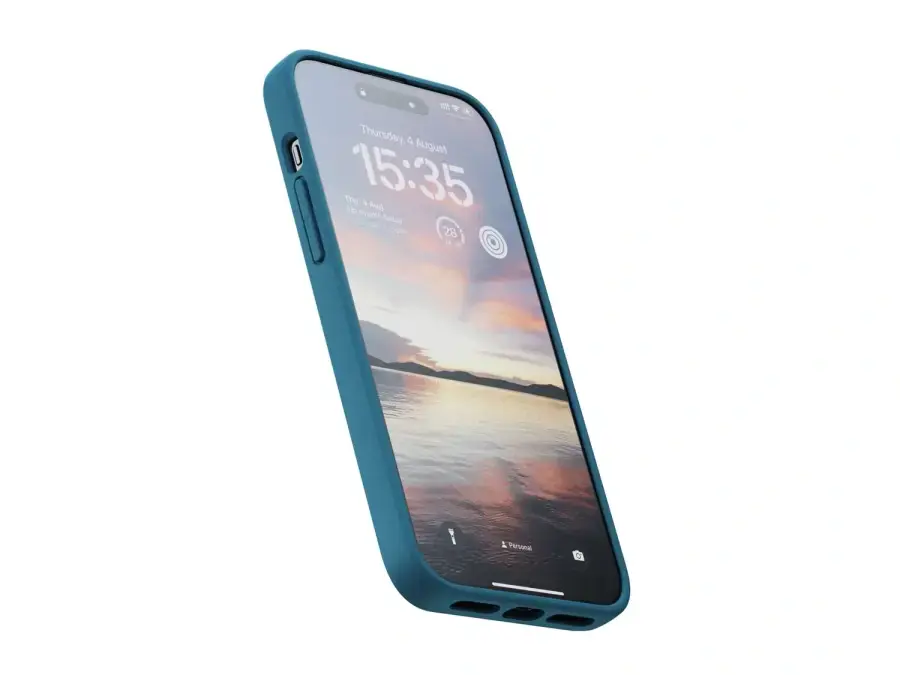 Чехол Njord Fabric MagSafe Case for iPhone 15 Plus - Deep Sea (NA52FA01)