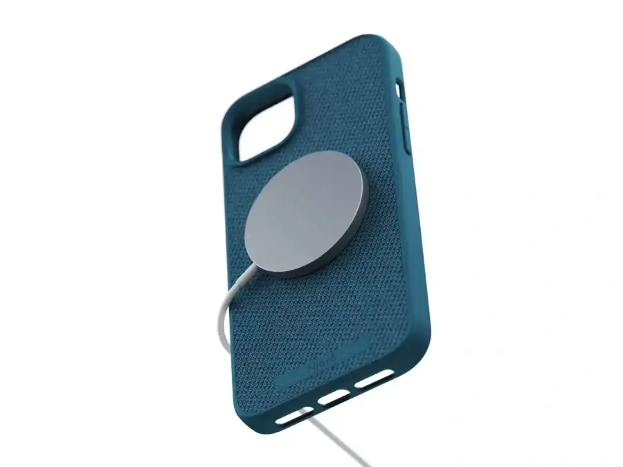 Чехол Njord Fabric MagSafe Case for iPhone 15 Plus - Deep Sea (NA52FA01)