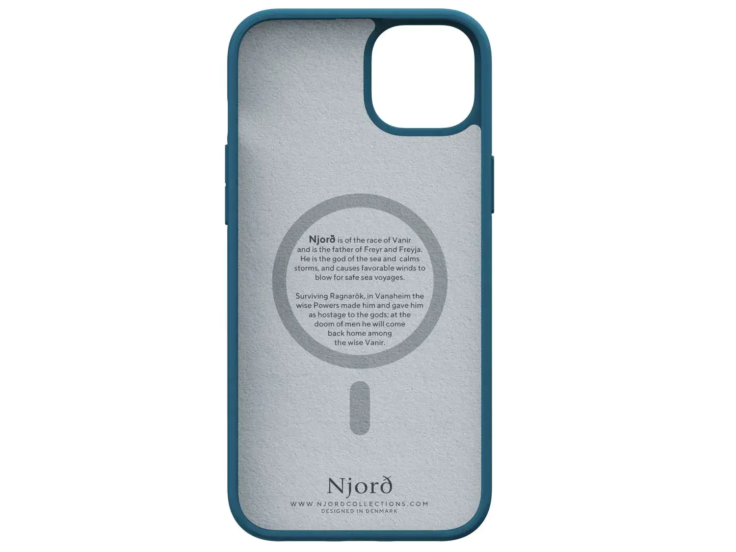 Чохол Njord Fabric MagSafe Case for iPhone 15 Plus - Deep Sea (NA52FA01)