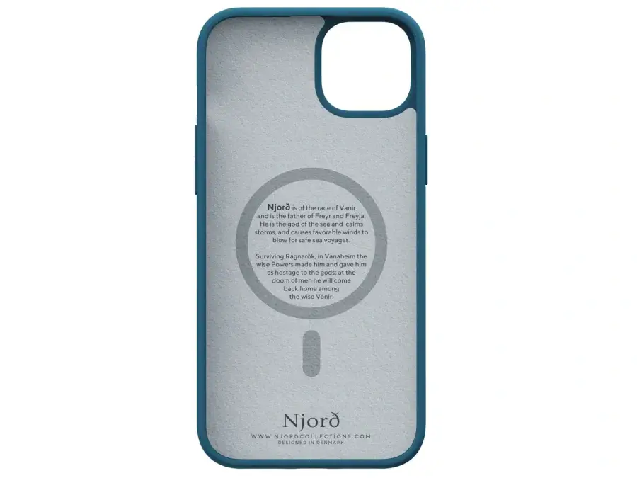 Чехол Njord Fabric MagSafe Case for iPhone 15 Plus - Deep Sea (NA52FA01)