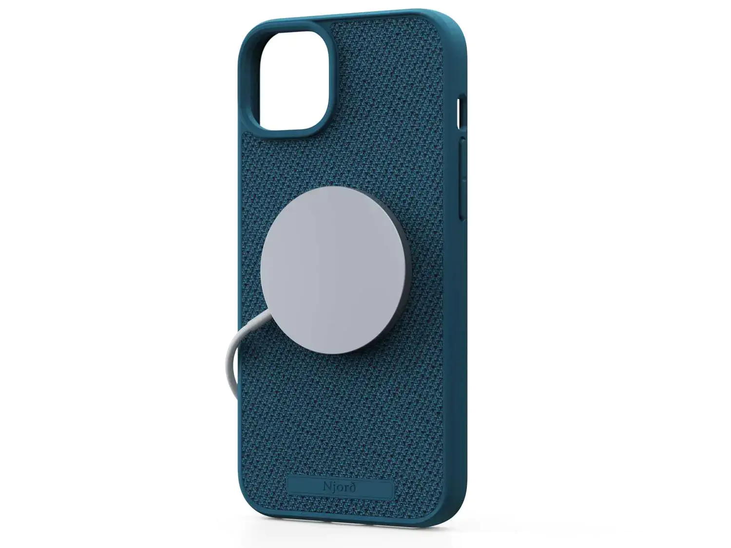 Чохол Njord Fabric MagSafe Case for iPhone 15 Plus - Deep Sea (NA52FA01)