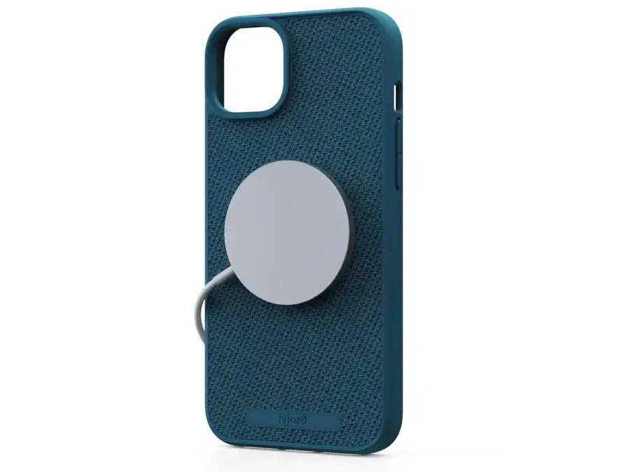Чехол Njord Fabric MagSafe Case for iPhone 15 Plus - Deep Sea (NA52FA01)