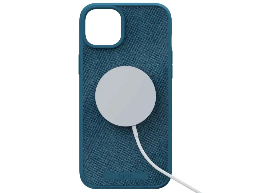 Чехол Njord Fabric MagSafe Case for iPhone 15 Plus - Deep Sea (NA52FA01)