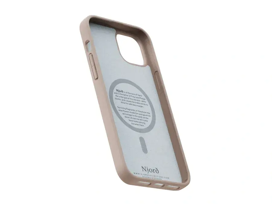 Чохол Njord Fabric MagSafe Case for iPhone 15 Plus - Pink Sand (NA52FA12)