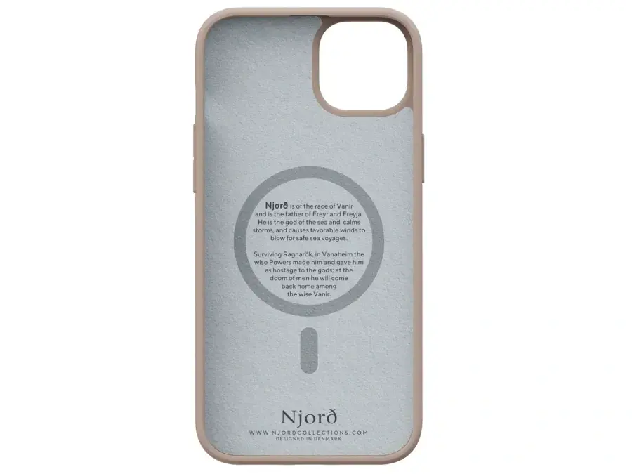 Чохол Njord Fabric MagSafe Case for iPhone 15 Plus - Pink Sand (NA52FA12)