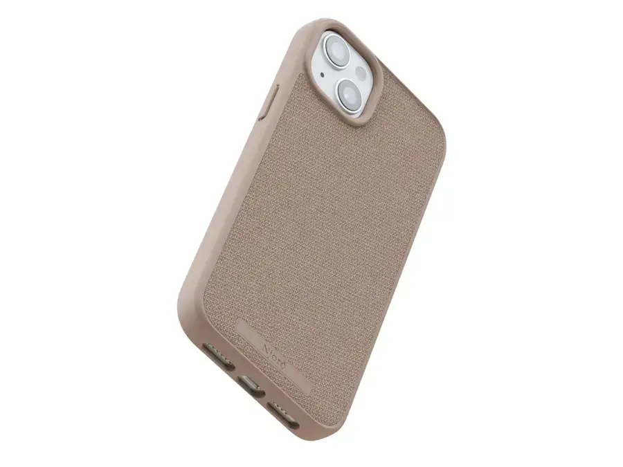 Чохол Njord Fabric MagSafe Case for iPhone 15 Plus - Pink Sand (NA52FA12)