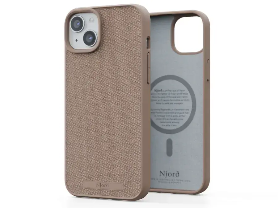 Чохол Njord Fabric MagSafe Case for iPhone 15 Plus - Pink Sand (NA52FA12)