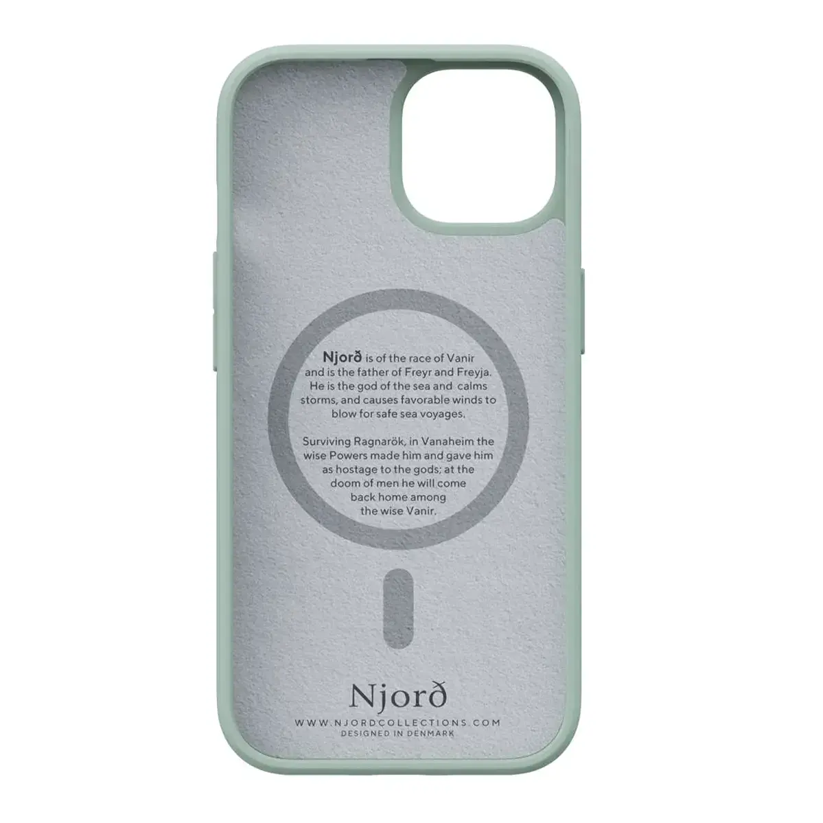 Чохол Njord Fabric MagSafe Case for iPhone 15 - Turquoise (NA51FA13)