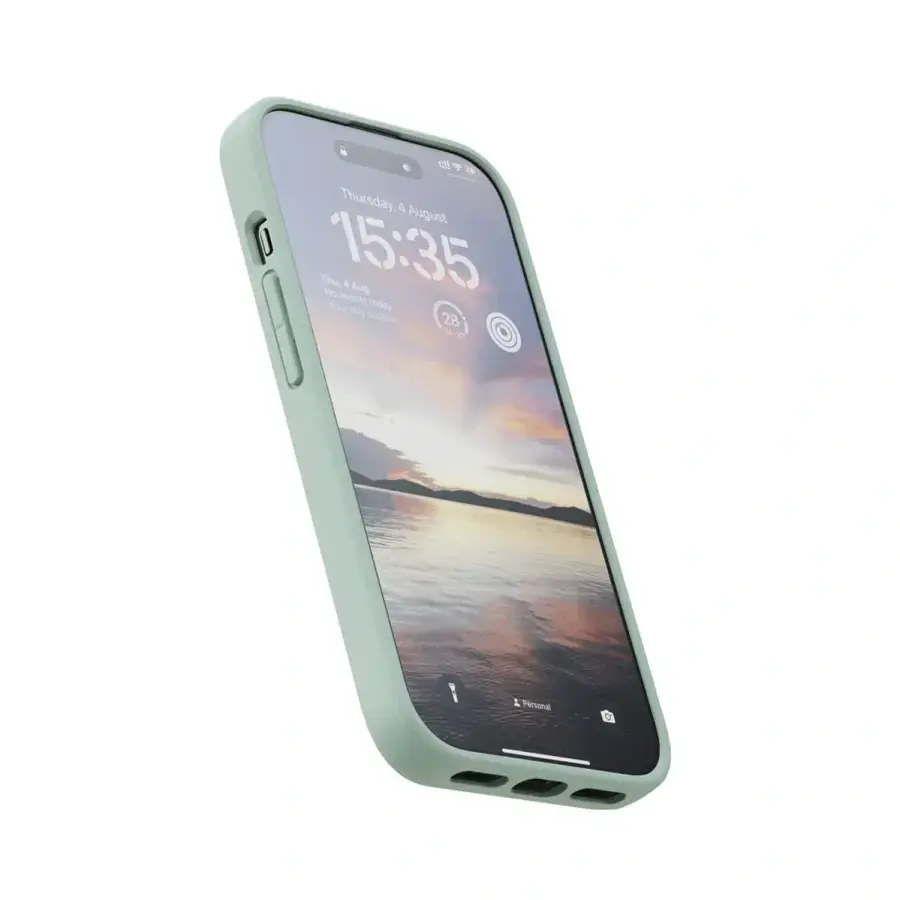 Чохол Njord Fabric MagSafe Case for iPhone 15 - Turquoise (NA51FA13)