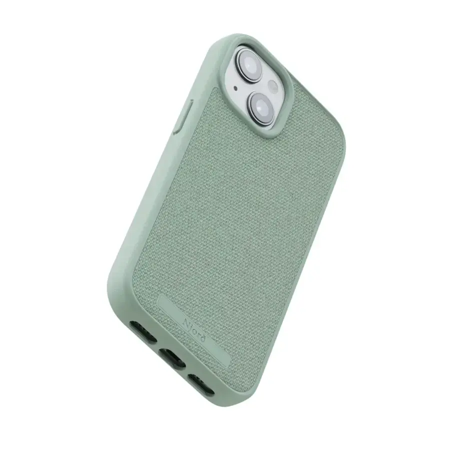 Чохол Njord Fabric MagSafe Case for iPhone 15 - Turquoise (NA51FA13)