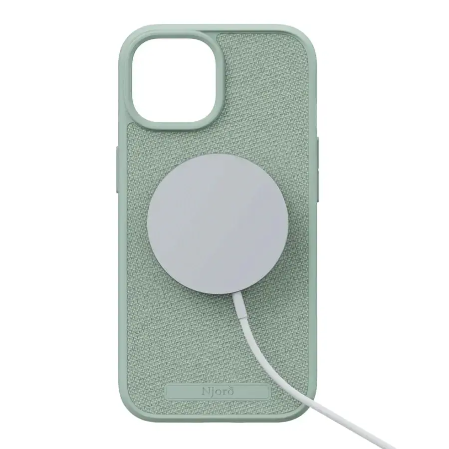 Чохол Njord Fabric MagSafe Case for iPhone 15 - Turquoise (NA51FA13)
