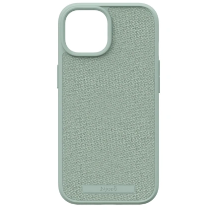 Чехол Njord Fabric MagSafe Case for iPhone 15 - Turquoise (NA51FA13)