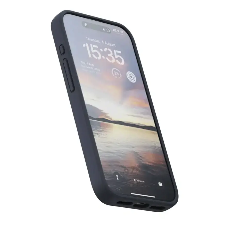 Чехол Njord Salmon Leather MagSafe Case for iPhone 15 - Black (NA51SL00)