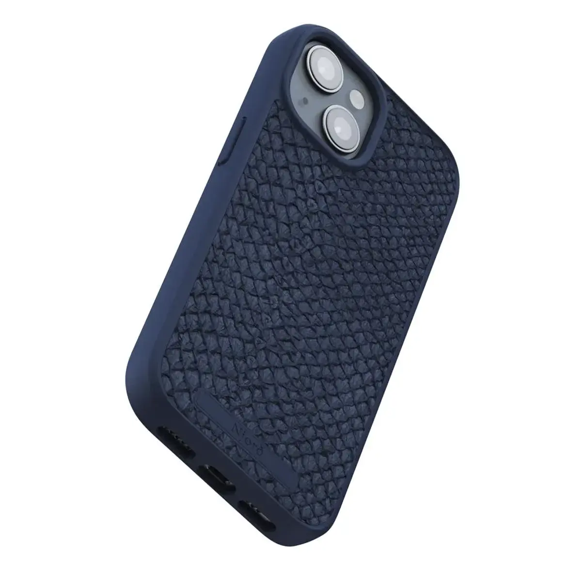 Чехол Njord Salmon Leather MagSafe Case for iPhone 15 - Petrol Blue (NA51SL01)