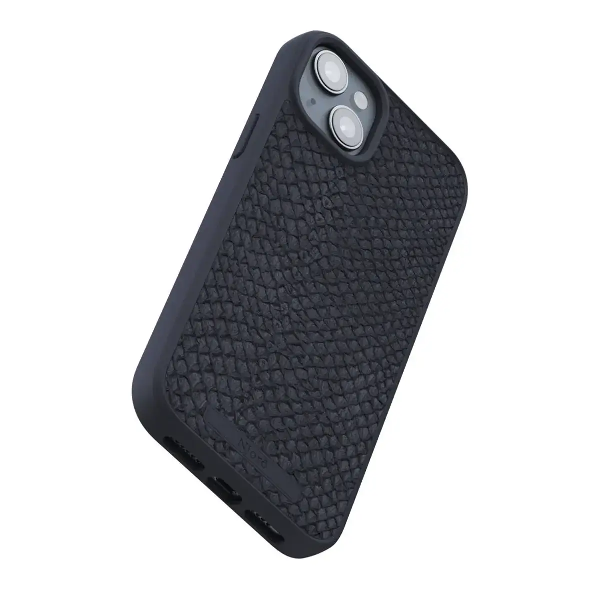 Чехол Njord Salmon Leather MagSafe Case for iPhone 15 Plus - Black (NA52SL00)