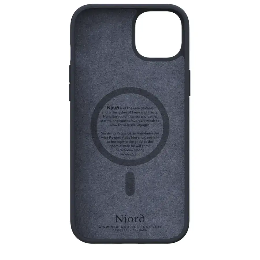 Чохол Njord Salmon Leather MagSafe Case for iPhone 15 Plus - Black (NA52SL00)