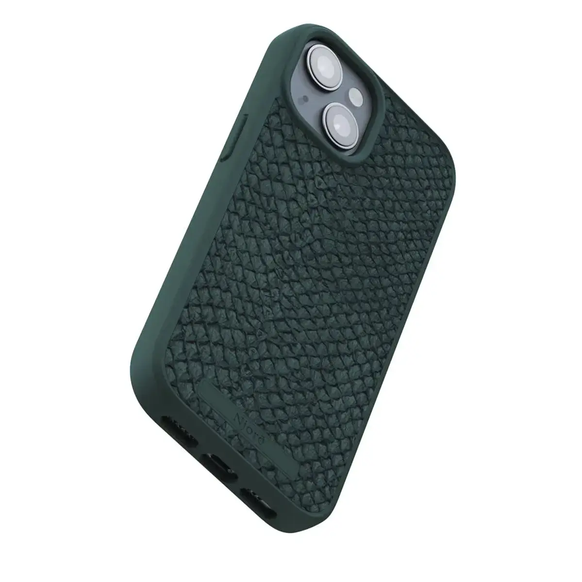Чехол Njord Salmon Leather MagSafe Case for iPhone 15 Plus - Dark Green (NA52SL02)