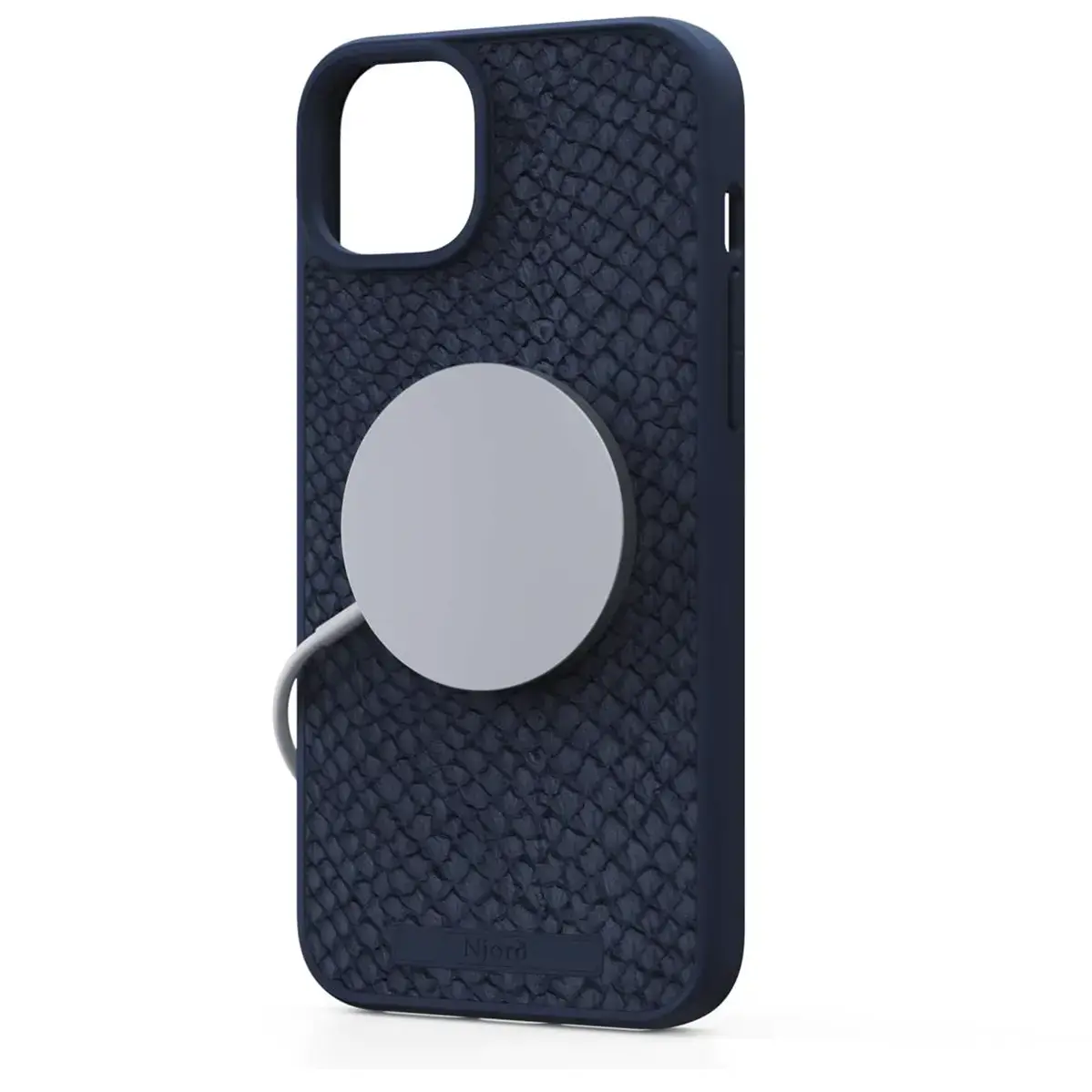 Чохол Njord Salmon Leather MagSafe Case for iPhone 15 Plus - Petrol Blue (NA52SL01)