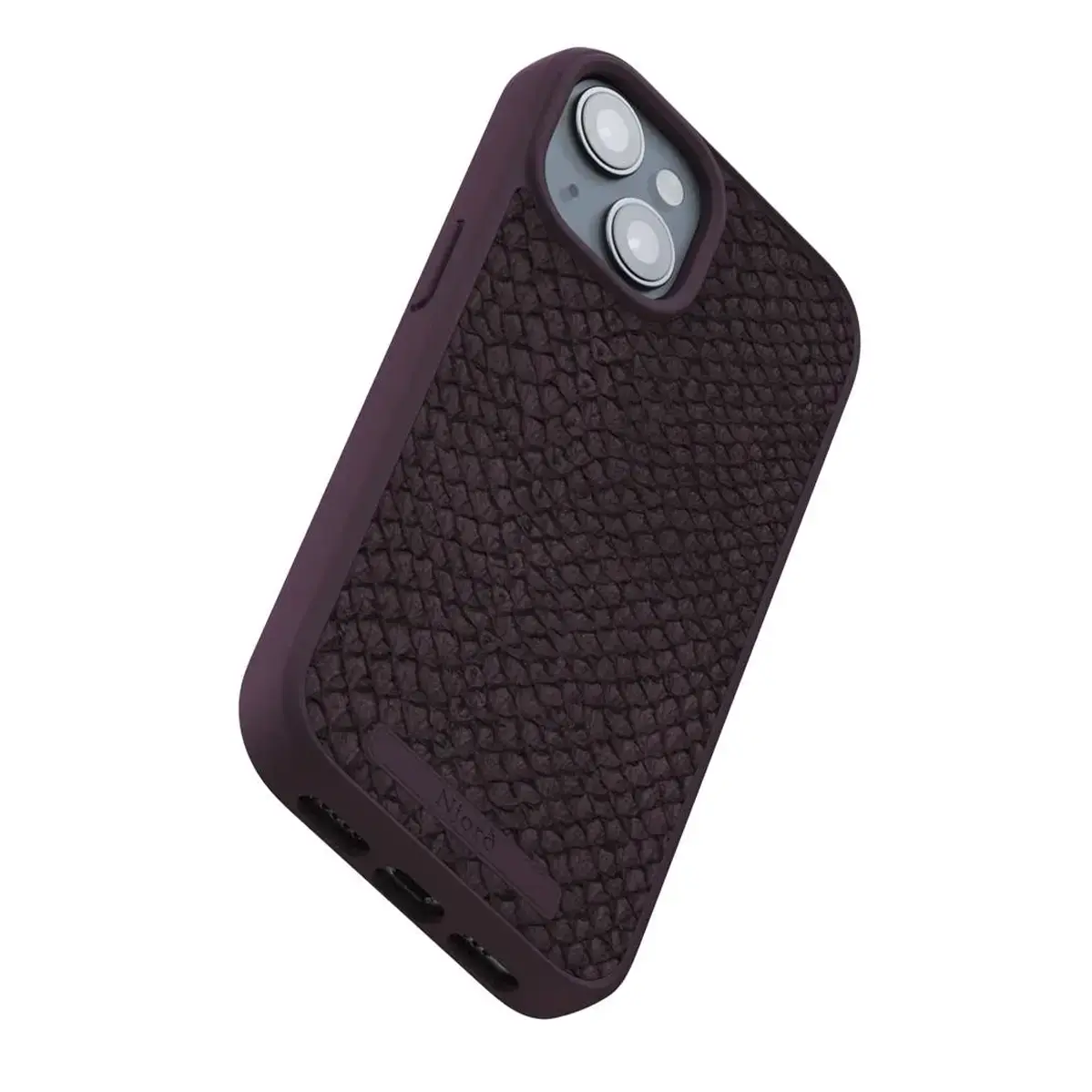 Чехол Njord Salmon Leather MagSafe Case for iPhone 15 Plus - Rust (NA52SL03)