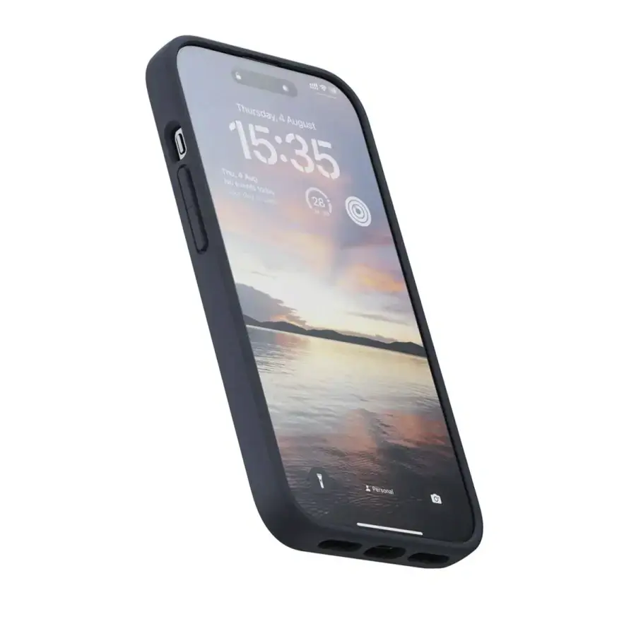 Чехол Njord Salmon Leather MagSafe Case for iPhone 15 Pro - Black (NA53SL00)