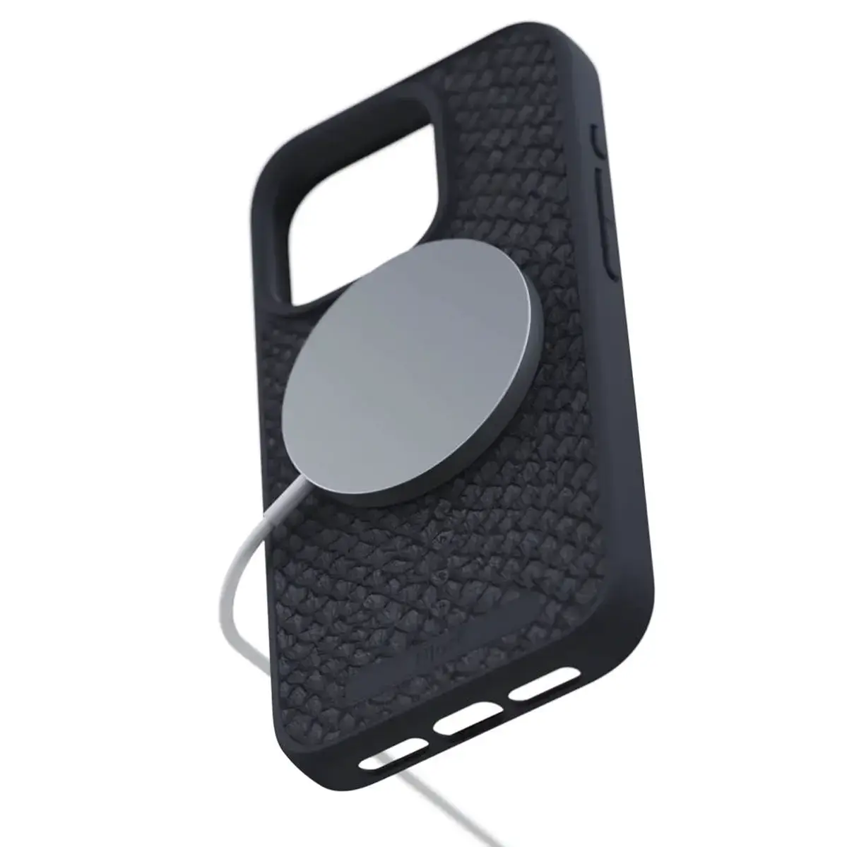 Чехол Njord Salmon Leather MagSafe Case for iPhone 15 Pro Max - Black (NA54SL00)