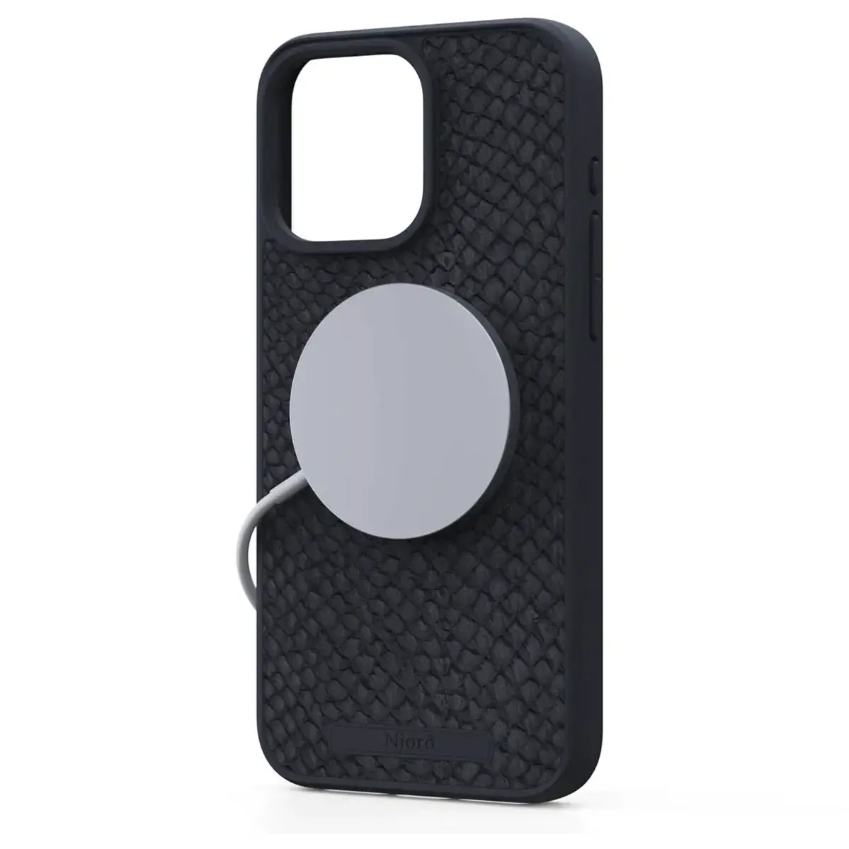 Чехол Njord Salmon Leather MagSafe Case for iPhone 15 Pro Max - Black (NA54SL00)