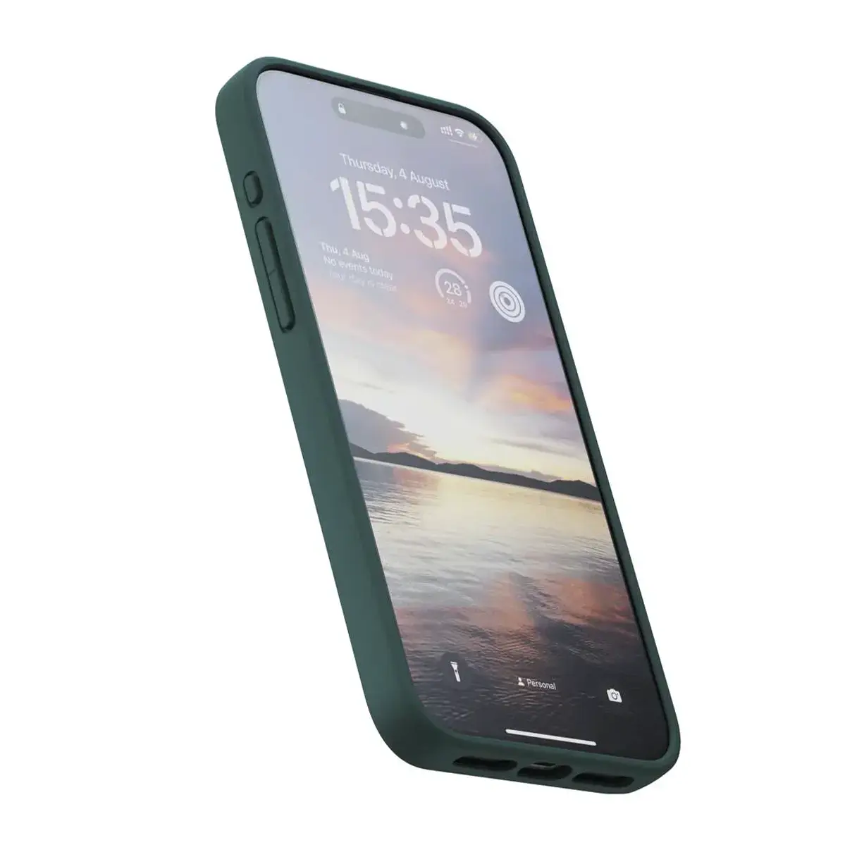 Чехол Njord Salmon Leather MagSafe Case for iPhone 15 Pro Max - Dark Green (NA54SL02)