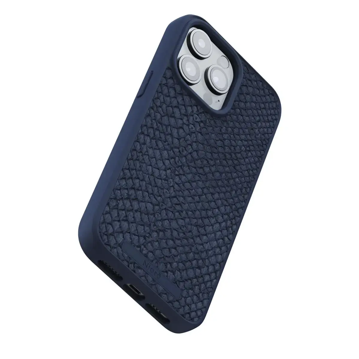 Чехол Njord Salmon Leather MagSafe Case for iPhone 15 Pro Max - Petrol Blue (NA54SL01)