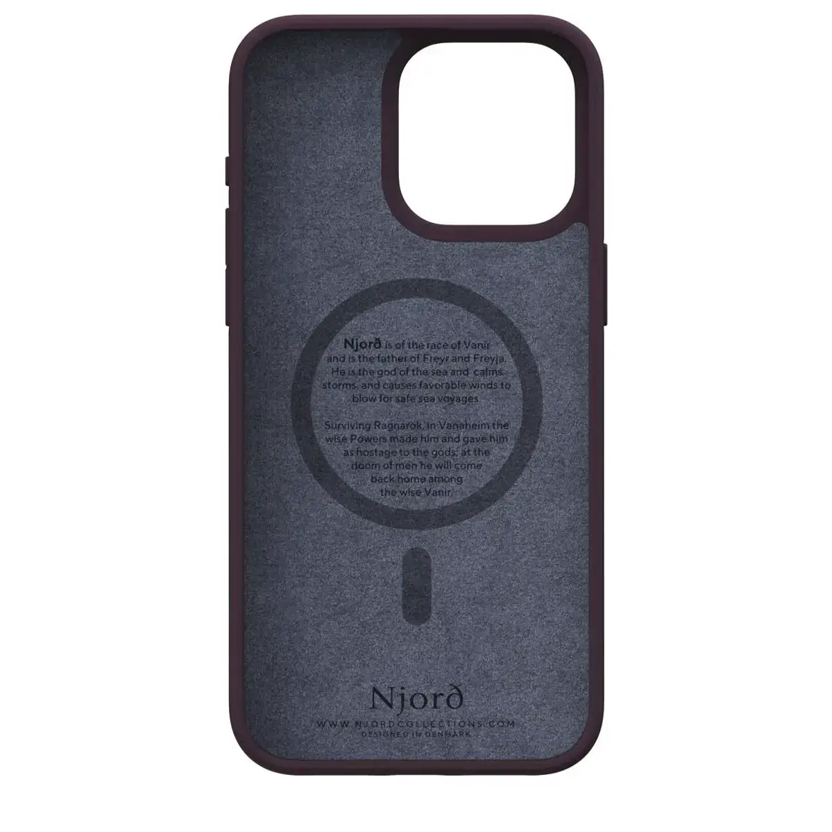 Чехол Njord Salmon Leather MagSafe Case for iPhone 15 Pro Max - Rust (NA54SL03)