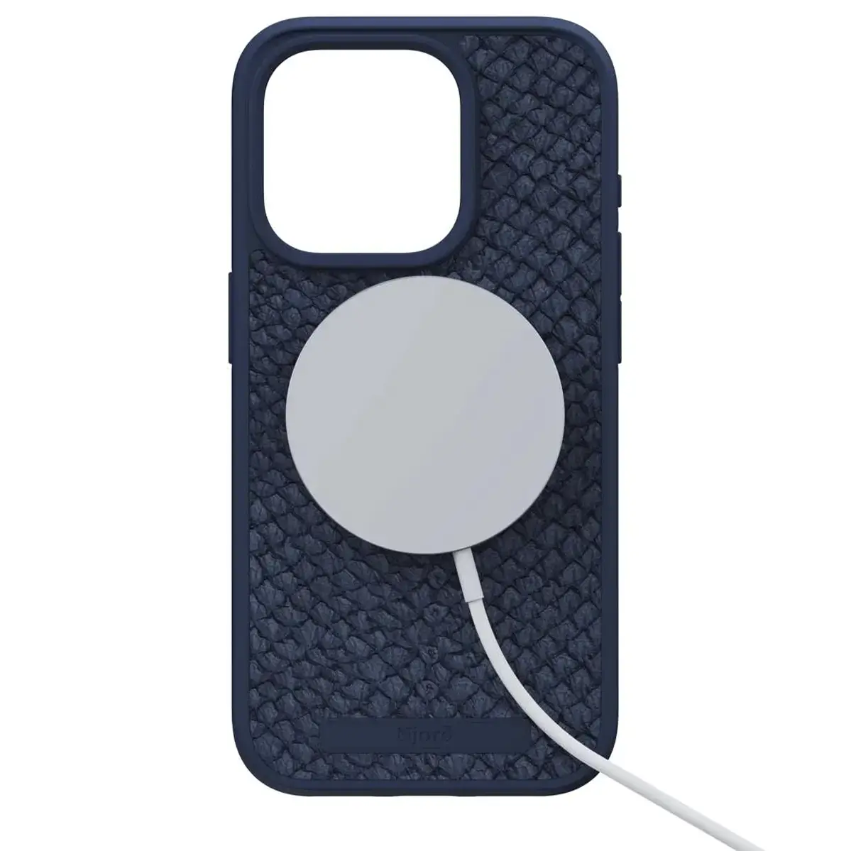 Чехол Njord Salmon Leather MagSafe Case for iPhone 15 Pro - Petrol Blue (NA53SL01)
