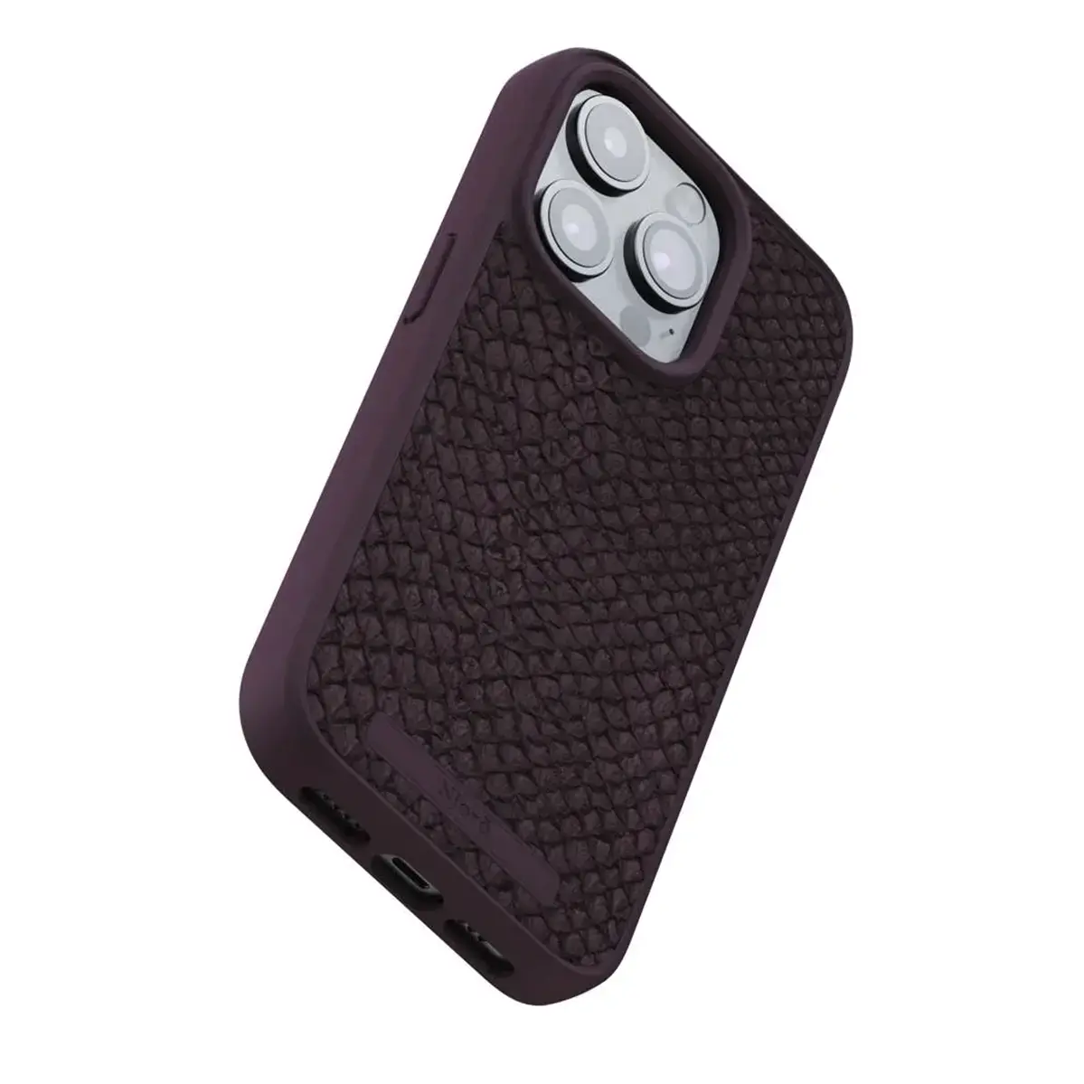 Чехол Njord Salmon Leather MagSafe Case for iPhone 15 Pro - Rust (NA53SL03)