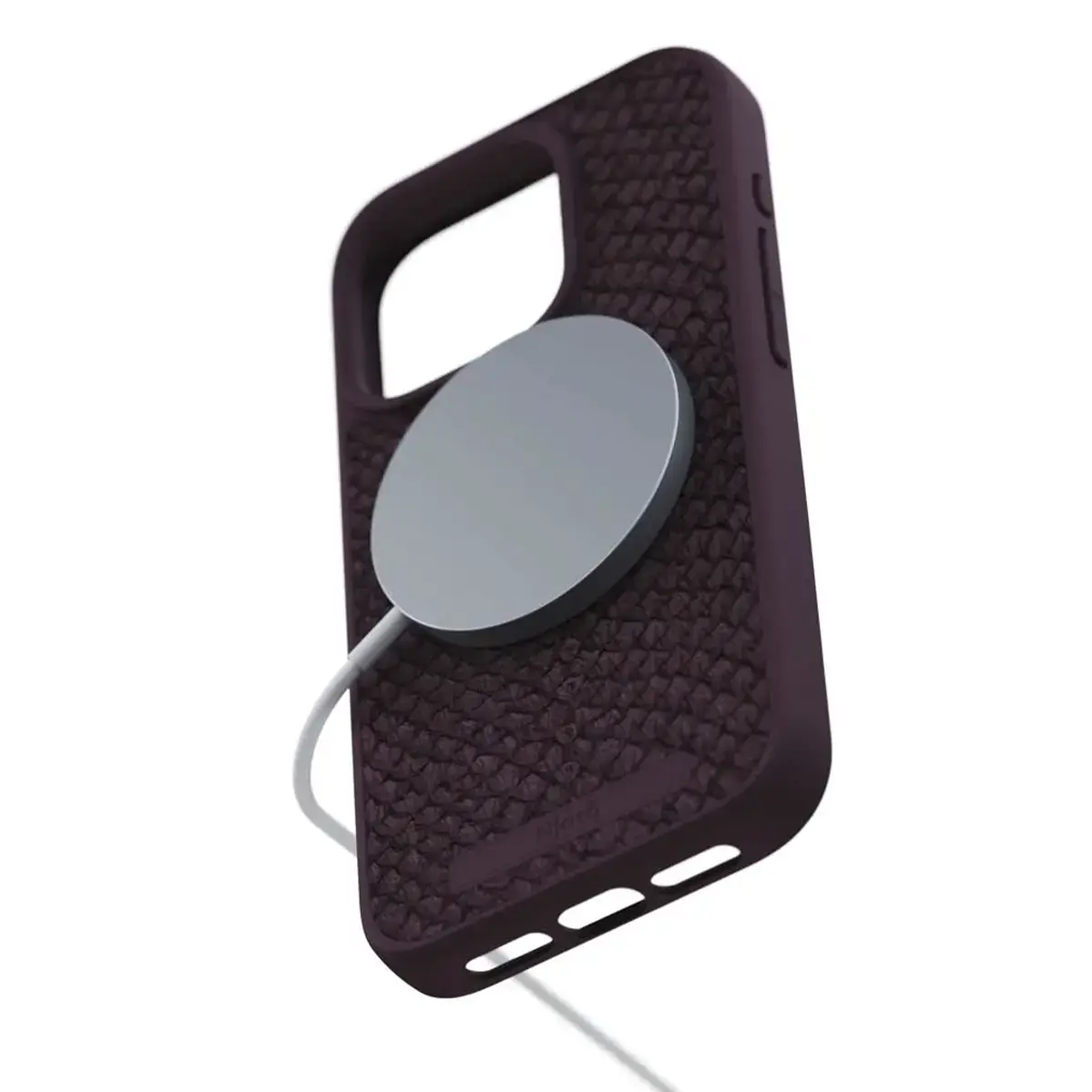 Чехол Njord Salmon Leather MagSafe Case for iPhone 15 Pro - Rust (NA53SL03)