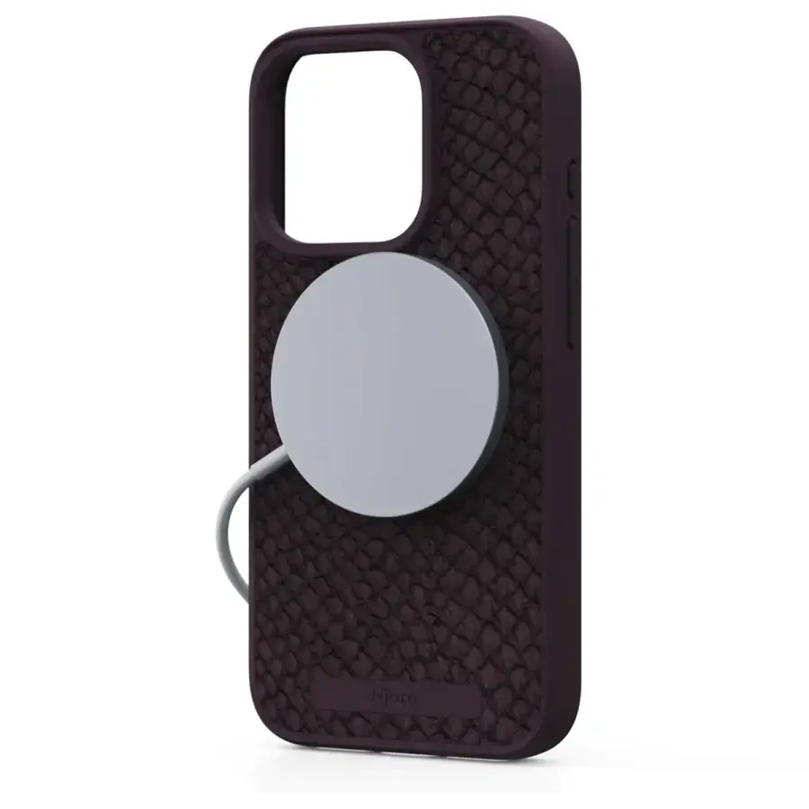 Чехол Njord Salmon Leather MagSafe Case for iPhone 15 Pro - Rust (NA53SL03)