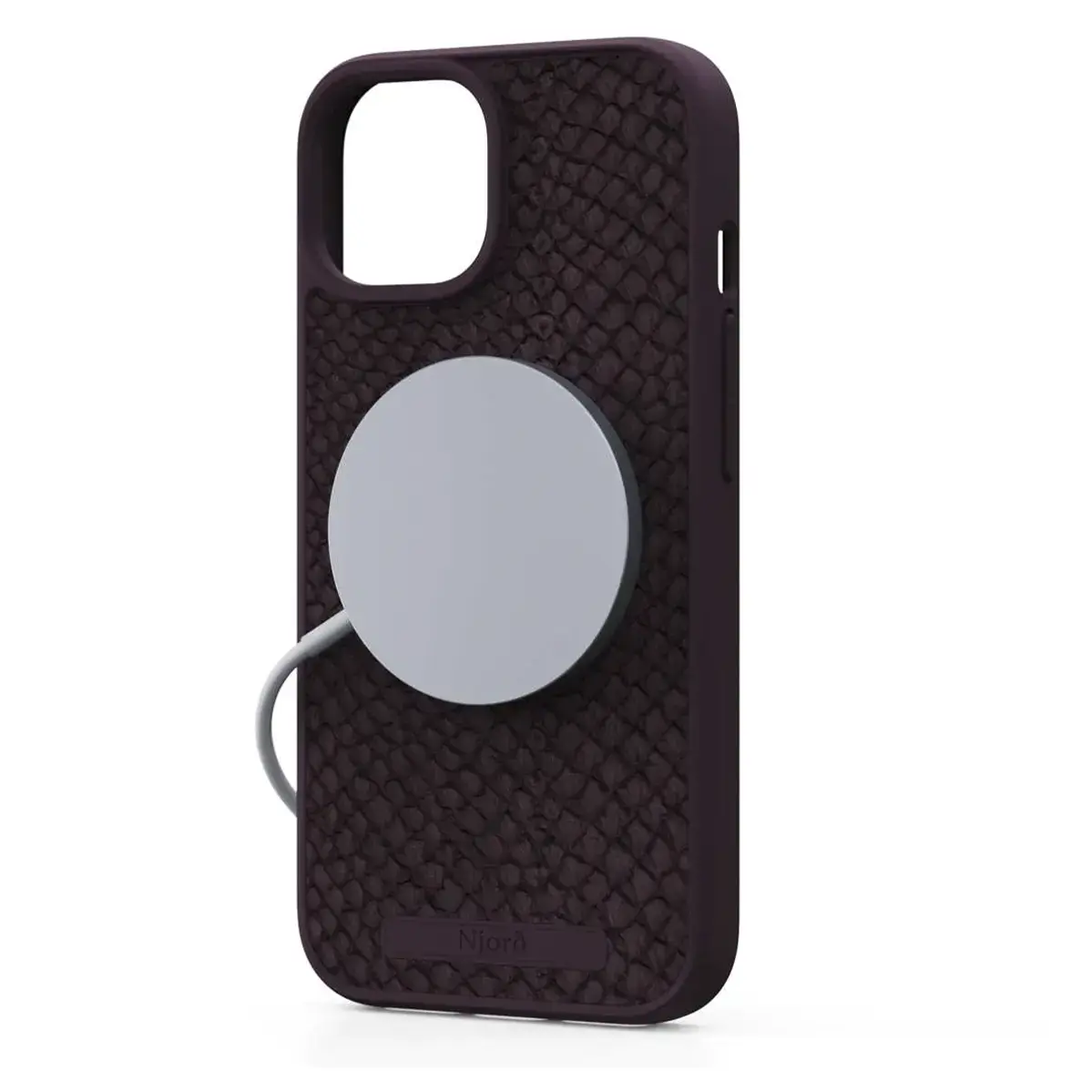 Чехол Njord Salmon Leather MagSafe Case for iPhone 15 - Rust (NA51SL03)