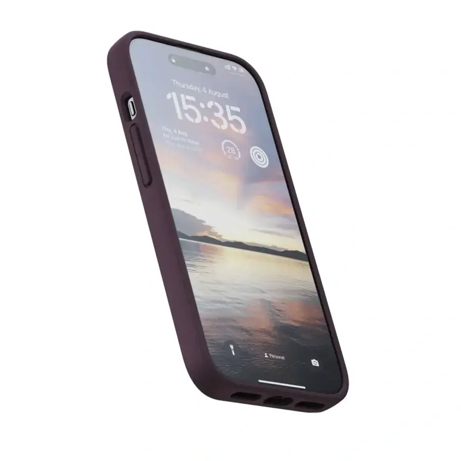 Чохол Njord Salmon Leather MagSafe Case for iPhone 15 - Rust (NA51SL03)