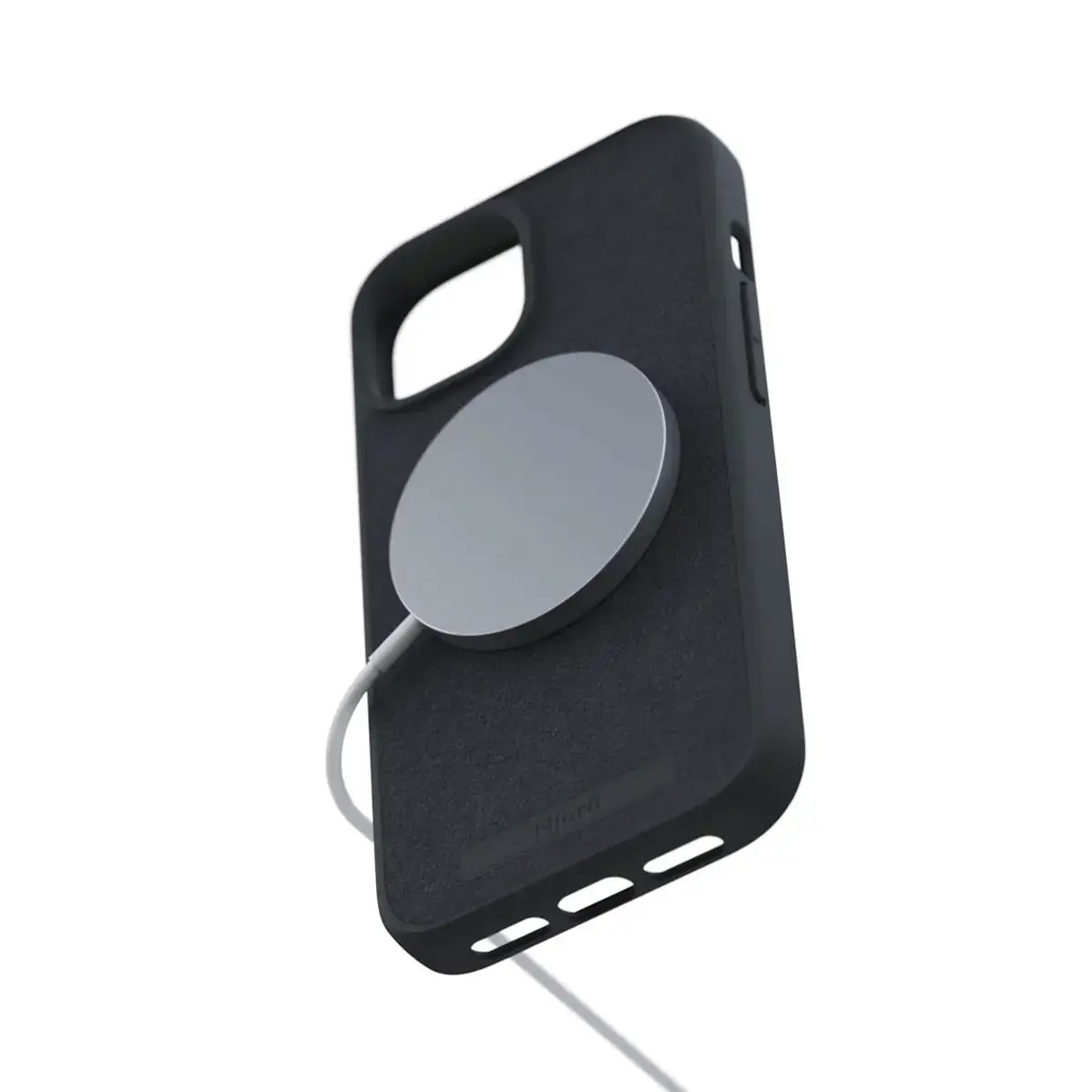 Чохол Njord Suede MagSafe Case for iPhone 15 - Black (NA51SU00)