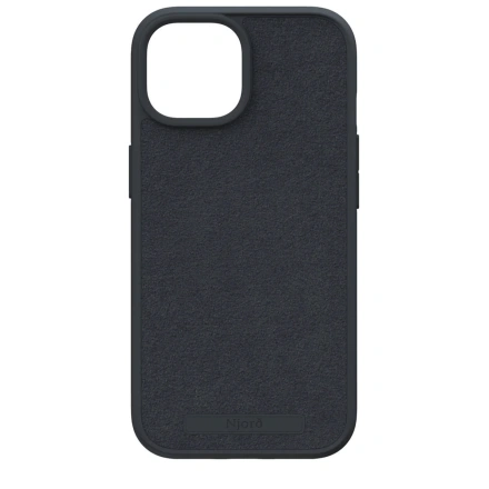 Чехол Njord Suede MagSafe Case for iPhone 15 Plus - Black (NA52SU00)