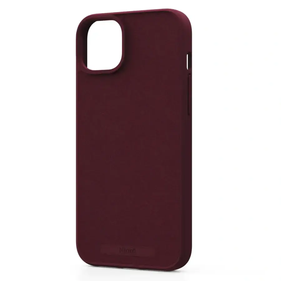 Чехол Njord Suede MagSafe Case for iPhone 15 Plus - Crimson Red (NA52SU11)
