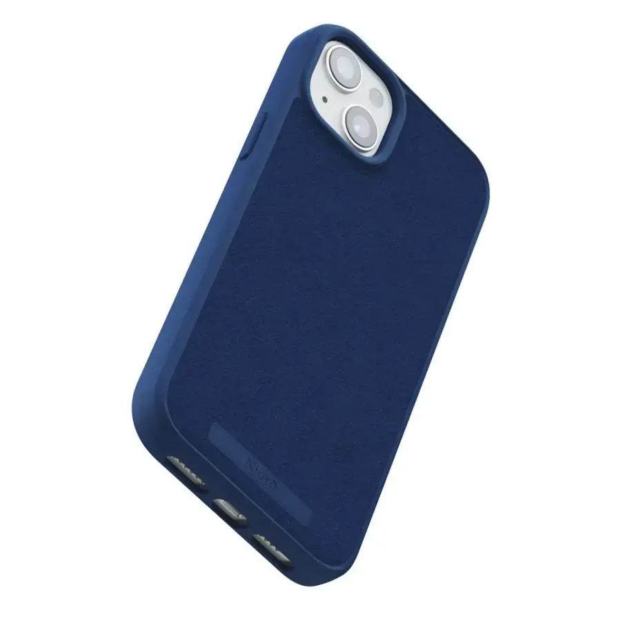 Чохол Njord Suede MagSafe Case for iPhone 15 Plus - Navy Blue (NA52SU01)