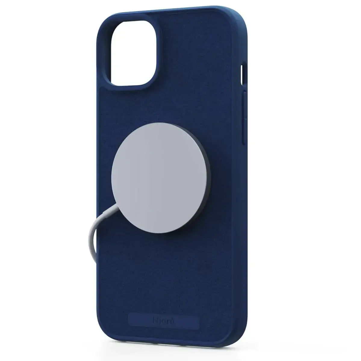 Чехол Njord Suede MagSafe Case for iPhone 15 Plus - Navy Blue (NA52SU01)