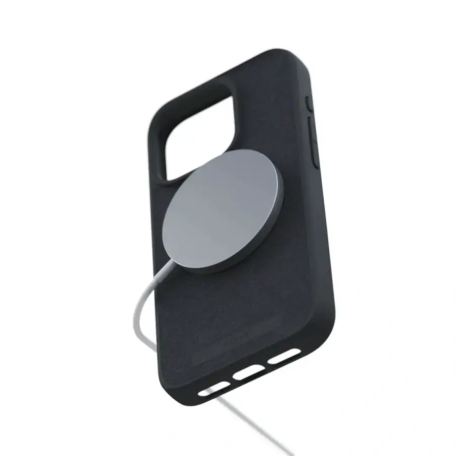 Чехол Njord Suede MagSafe Case for iPhone 15 Pro - Black (NA53SU00)