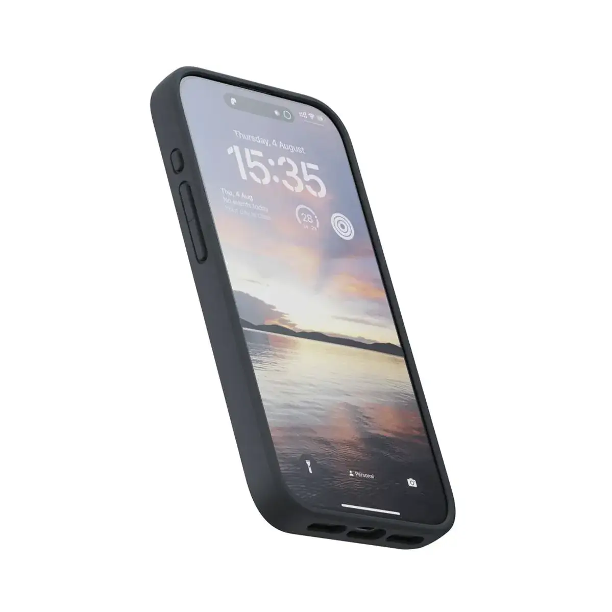 Чохол Njord Suede MagSafe Case for iPhone 15 Pro - Black (NA53SU00)